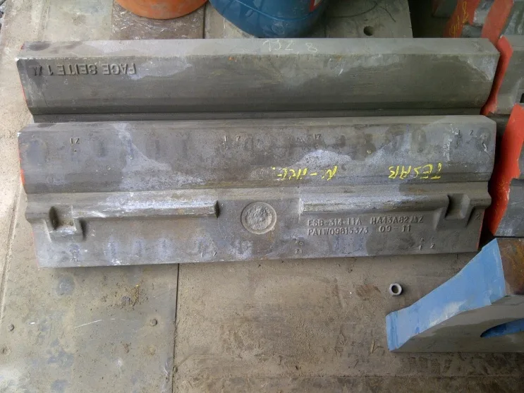 Tesab Blow Bar in Martensitic Steel - Melco Precisions