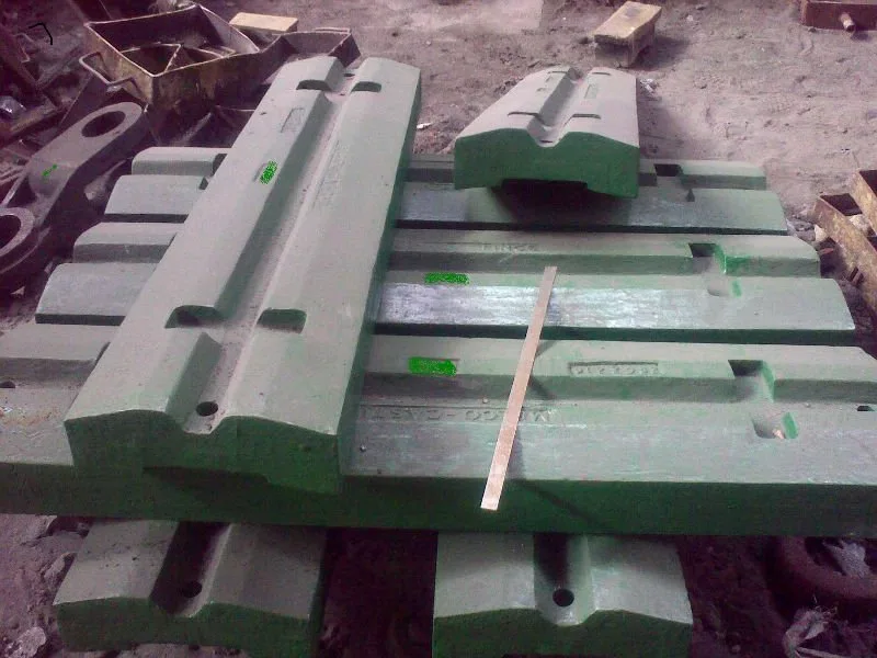 Kleemann Reiner manganese grade 6/7 blow bars for demolition recycling