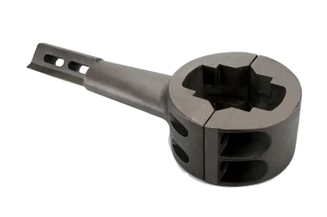 Central mixing arm assembly casting for concrete and asphalt mixers